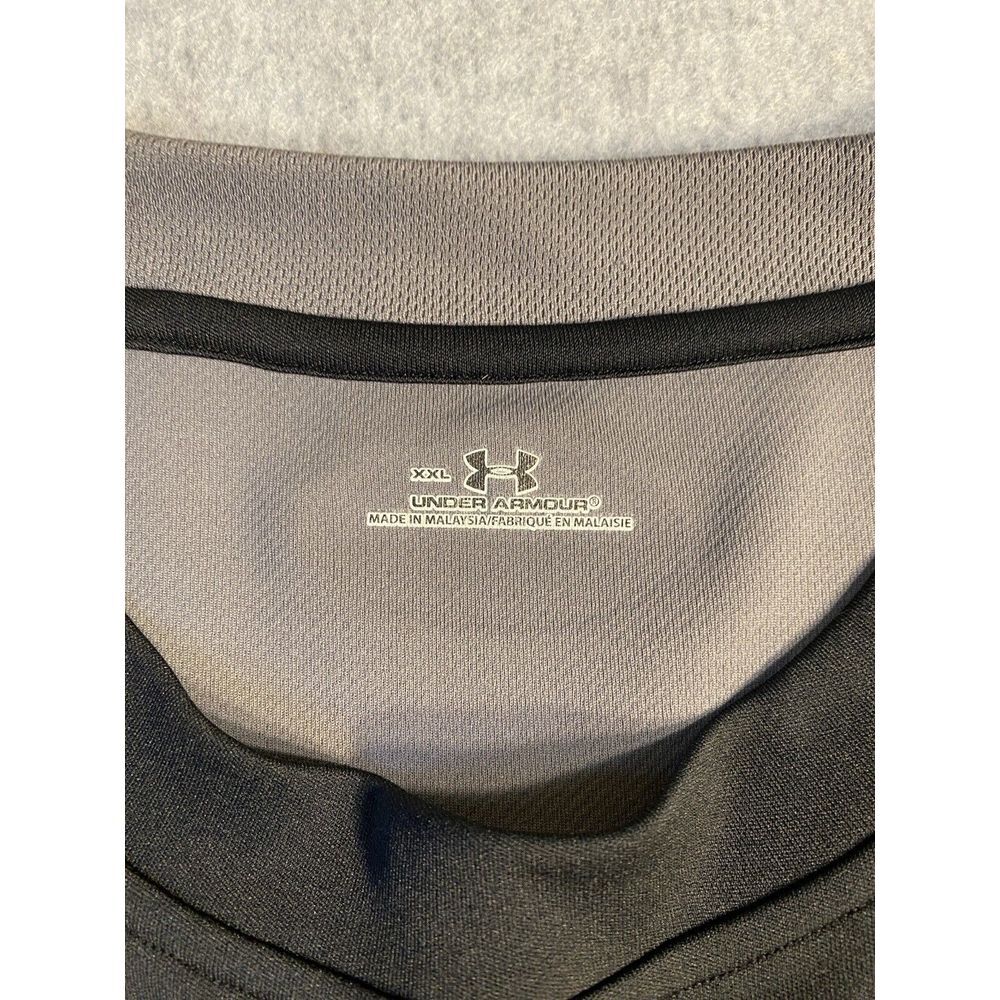 Under Armour T Shirt Size XXL Heat Gear Black Short Sleeve Shirts - Picture 3 of 5